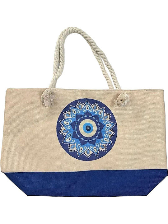 Summertiempo Beach Bag from Canvas Beige