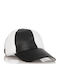 Leather Jockey Cap Mavrudis Mrdline 4910018 Black-White