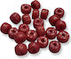 Glass Bead Washer Red 8*5mm 50 pcs