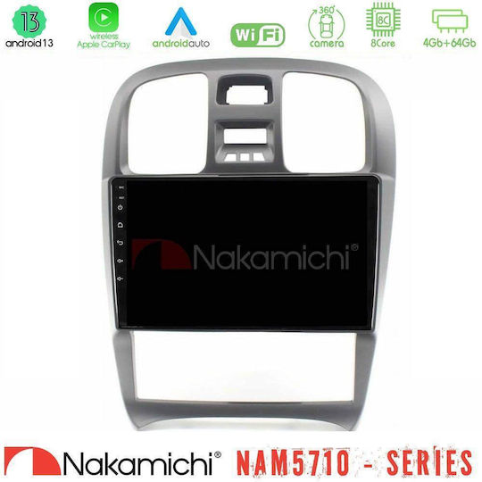 Nakamichi Ηχοσύστημα Αυτοκινήτου για Hyundai Sonata 2001-2005 (Bluetooth/USB/WiFi/GPS/Apple-Carplay/Android-Auto) με Οθόνη Αφής 9"