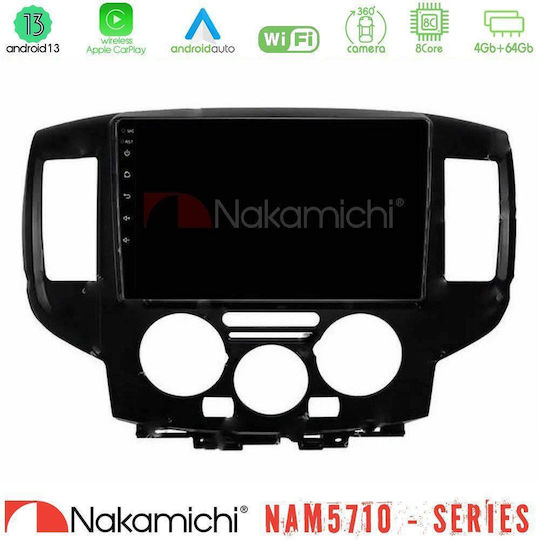 Nakamichi Car Audio System for Nissan NV200 2009 2019 Bluetooth USB WiFi GPS Apple Carplay Android Auto with 9" Touch Screen
