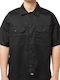 Work Shirt Къс Ръкав Пухкащо Черна