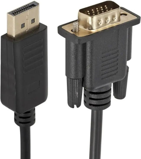 Aoweixun DisplayPort Cable Male to VGA Male 1.5m Black