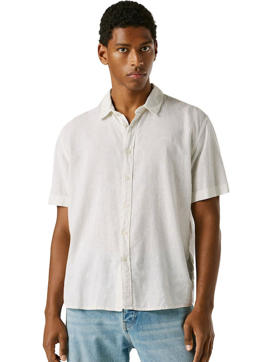 Pepe Jeans 'percy' Short Sleeve Shirt White