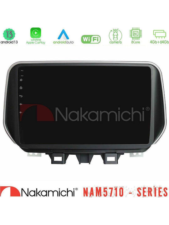 Nakamichi Car Audio System for Hyundai iX35 2018 – 2020 Bluetooth USB WiFi GPS Apple CarPlay Android Auto with 10" Touch Screen