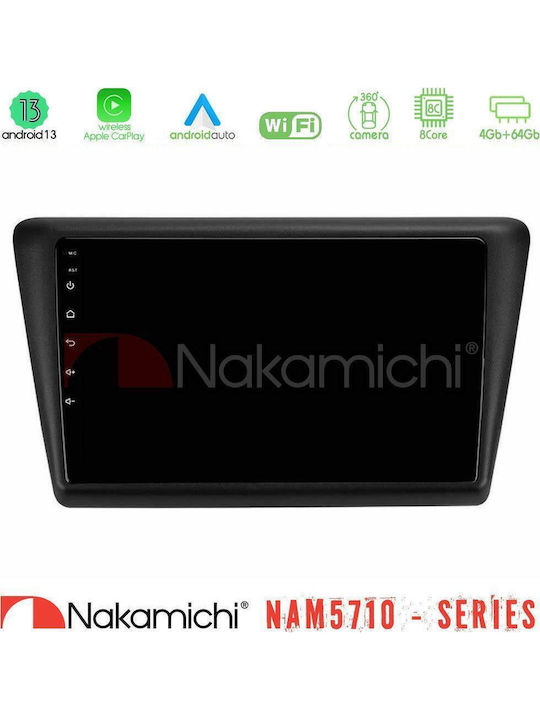 Nakamichi Car Audio System for Skoda Rapid 2013-2017 Bluetooth USB WiFi GPS Apple CarPlay Android Auto with 9" Touch Screen