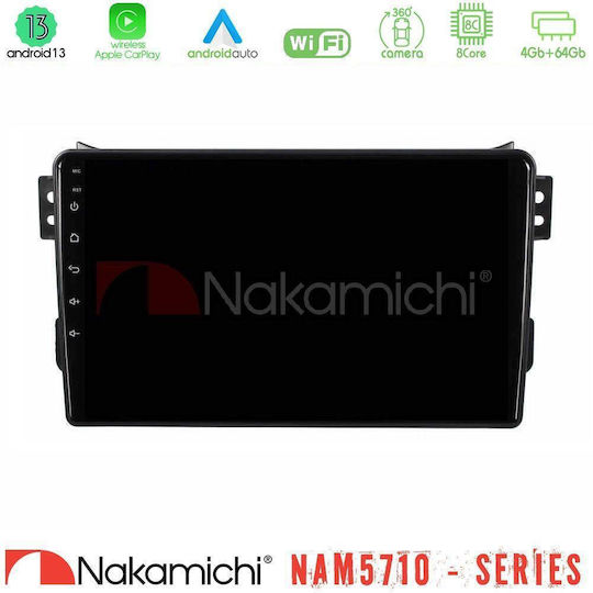 Nakamichi Car Audio System for Opel Agila Suzuki Splash 2008-2014 Bluetooth USB WiFi GPS Apple CarPlay Android Auto with 9" Touch Screen