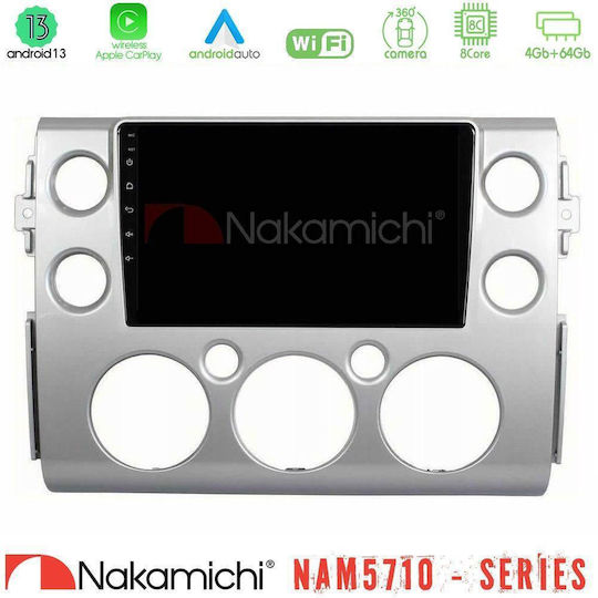Nakamichi Car Audio System for Toyota FJ 2007-2014 Bluetooth USB WiFi GPS Apple CarPlay Android Auto with 9" Touch Screen