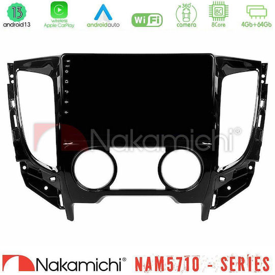 Nakamichi Car Audio System for Fiat Fullback Mitsubishi L200 2016 with A/C Bluetooth USB WiFi GPS Apple CarPlay Android Auto with 9" Touch Screen