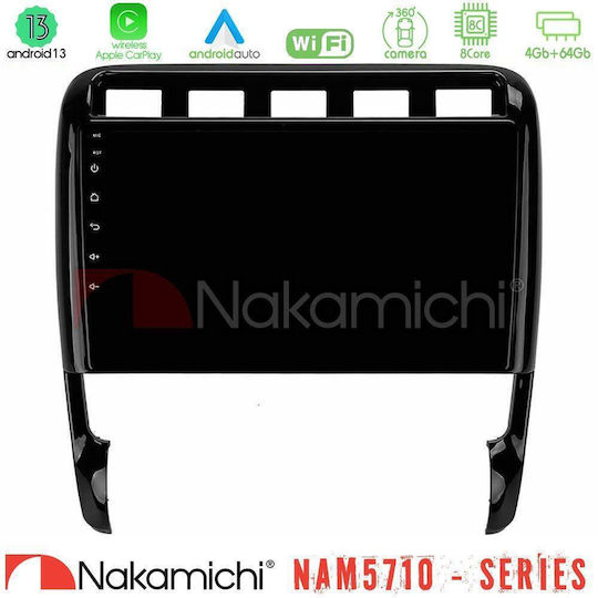 Nakamichi Auto-Audiosystem für Porsche Cayenne 2003-2010 Bluetooth USB Eingebautes Wi-Fi GPS Apple CarPlay Android Auto mit 9 Zoll Touchscreen