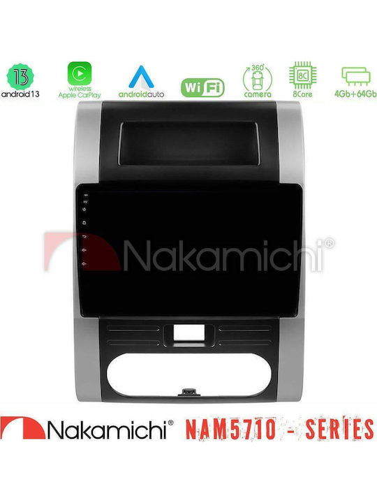 Nakamichi Car Audio System for Nissan X-Trail 2008-2013 Bluetooth USB WiFi GPS Apple CarPlay Android Auto with 10" Touch Screen