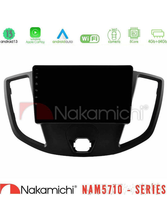 Nakamichi Car Audio System for Ford Transit 2014-2021 with Touch Screen 9" Bluetooth USB Wi-Fi GPS Apple CarPlay Android Auto