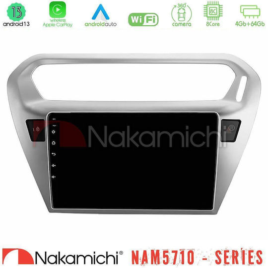Nakamichi Car Audio System for Peugeot 301 Citroen C-Elysee 2012-2018 with Touch Screen 9" Bluetooth USB Wi-Fi GPS Apple CarPlay Android Auto