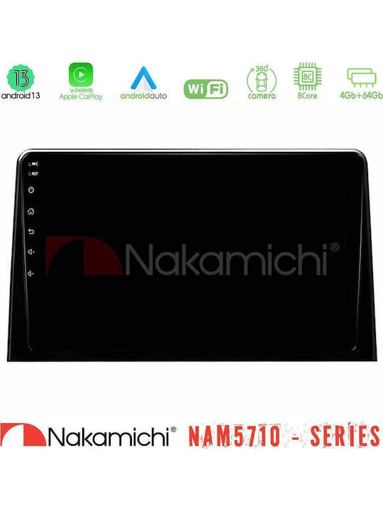 Nakamichi Car Audio System for Peugeot Partner Opel Combo Fiat Doblo Toyota Proace Citroen Berlingo 2020 with Touch Screen 10" Bluetooth USB Wi-Fi GPS Apple CarPlay Android Auto