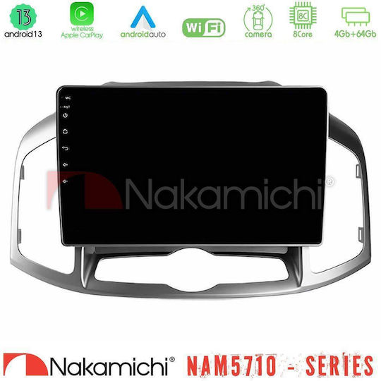 Nakamichi Ηχοσύστημα Αυτοκινήτου για Chevrolet Captiva 2012-2016 (Bluetooth/USB/WiFi/GPS/Apple-Carplay/Android-Auto) με Οθόνη Αφής 9"