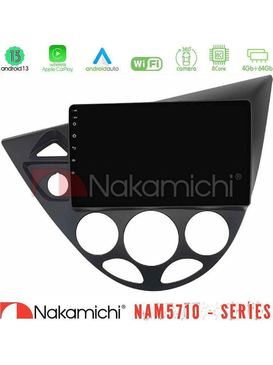 Nakamichi Автомобилна Аудио Система за Ford Focus 1999-2004 (Bluetooth/USB/WiFi/GPS/Apple CarPlay/Android Auto) с Touch Screen 9"