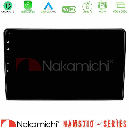 Nakamichi Sistem Audio Auto pentru Ford Fiesta 2017 (Bluetooth/USB/Wi-Fi/GPS/Apple CarPlay/Android Auto) cu Ecran Tactil 10"