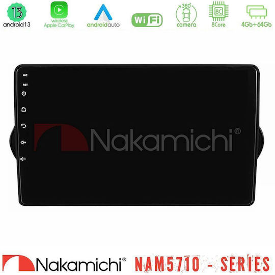 Nakamichi Ηχοσύστημα Αυτοκινήτου για Fiat Tipo 2015-2022 (Bluetooth/USB/WiFi/GPS/Apple-Carplay/Android-Auto) με Οθόνη Αφής 9"