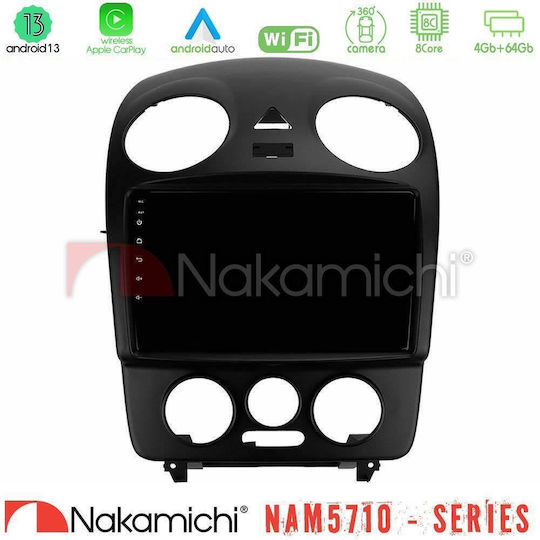Nakamichi Car Audio System for Volkswagen Beetle 2004-2010 Bluetooth USB WiFi GPS Apple CarPlay Android Auto with 9" Touch Screen