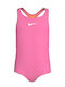 Nike Racerback Детски Костюм За Баня Една Част Розов