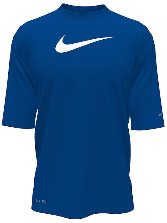Nike Hydroguard Παιδικό Μαγιό Μπλούζα Dri-Fit Μπλε
