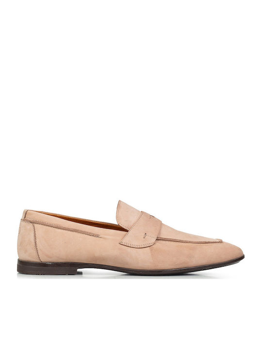 Sigotto Men's Moccasins in Beige Colour