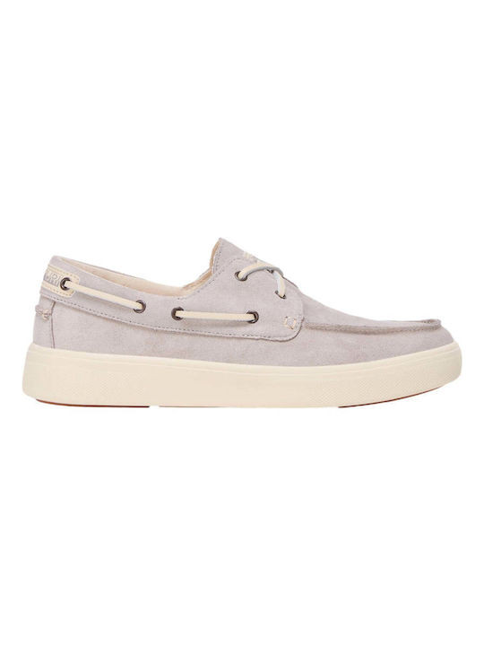 Napapijri Suede Men's Loafers in Beige Colour