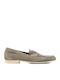 Leather Men's Loafers in Green Colour