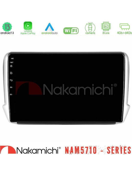 Nakamichi Car Audio System for Peugeot 208 / 2008 2008 with Touch Screen 10"