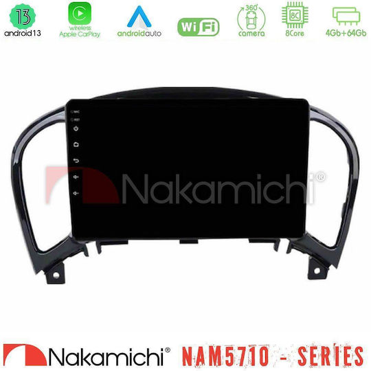 Nakamichi Ηχοσύστημα Αυτοκινήτου για Nissan Juke 2019 (Bluetooth/USB/WiFi/GPS/Apple-Carplay/Android-Auto) με Οθόνη Αφής 9"