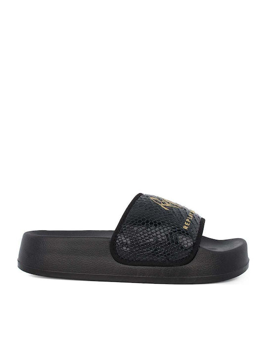 Lotty Slides in Black Colour