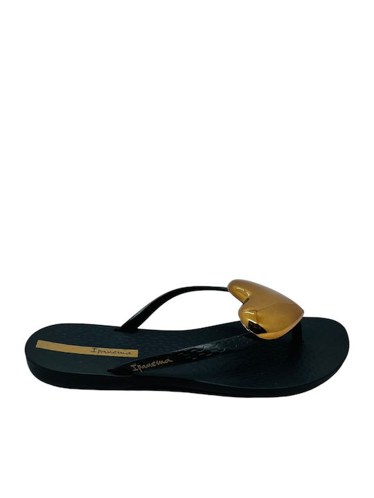 Ipanema Maxi Fashion Σαγιονάρες σε Μαύρο Χρώμα