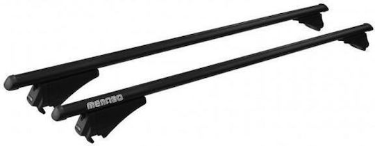 Menabo Menabo Aluminum Roof Bars for Mitsubishi Eclipse Cross 5D 2018 for Cars with Factory Roof Bars Set with Roof Rack Legs Black