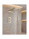 Naron Built-in Faucet Mixer for Shower 3 Exits Brushed Gold