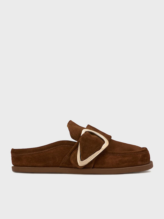 Inuikii Mules With Heel In Brown Colour