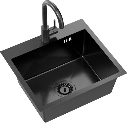 MYQ Ένθετος Inox με Μπαταρία Μ45xΠ50cm Μαύρος MYQ Ένθετος Inox με Μπαταρία Μ45xΠ50cm Μαύρος