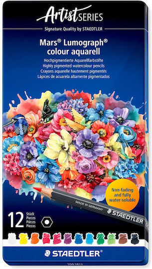 Staedtler – Mars Lumograph Aqua – 12 Pcs – 100% Pefc 104 M12