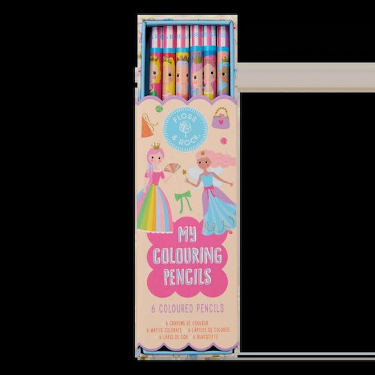 Floss & Rock Buntstifte Set 6 Farben Princess