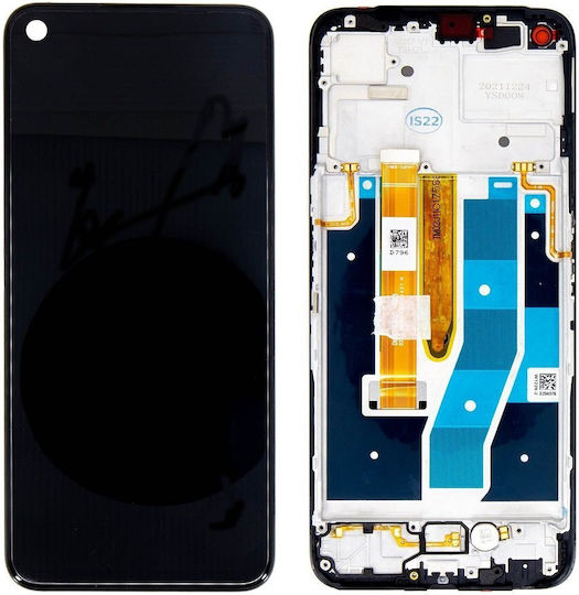 Realme Screen with Touch Mechanism and Frame for Realme 9 Pro (Black)