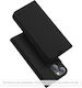 Techsuit Magskin Book Silicone Synthetic Leather Black Xiaomi 17 Ultra