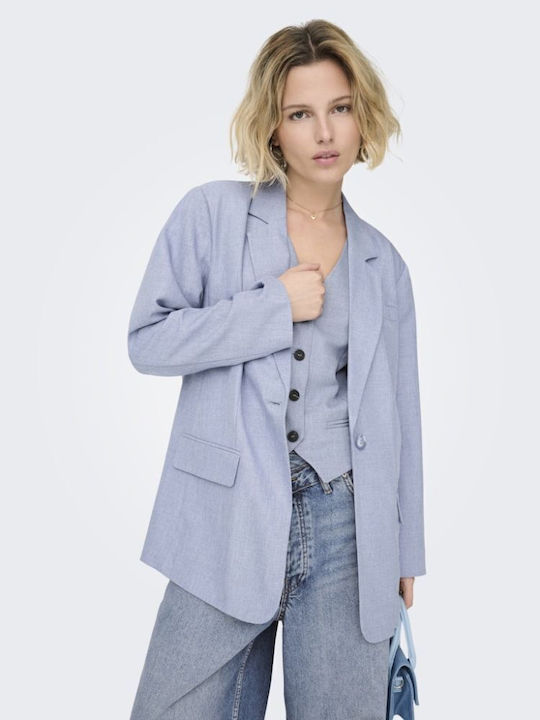 Only Linda Γυναικείο Σακάκι Vintage Indigo Melange