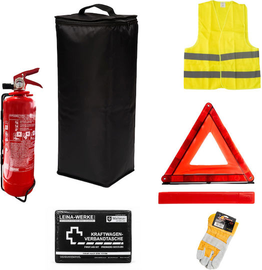 Kit Premium De Siguranță ITP Mașină Trusă De Prim Ajutor Din Și Extinctor Cu Pudră Uscată