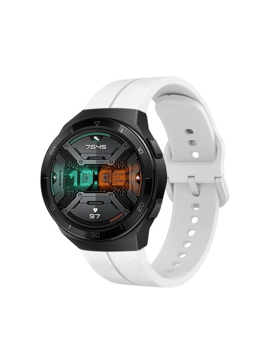 Curea Silicon Albă (Huawei Watch GT 2e)