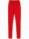 Kids Long Red Leggings 117-RED