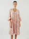 19V69 Women's Beachwear Dress Pink Flower