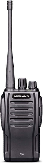 Midland D10 Ασύρματος Πομποδέκτης PMR 0.5W χωρίς Οθόνη