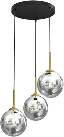 Domoletti Black Pendant Ceiling Light with E14 Socket