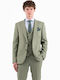 Men's Suit with Slim Fit Green
