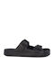 Leather Men's Sandals In Black Colour