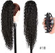 Ponytail Extension Synthetische Haar Kanekalon Hochwertige Klammer Water Wave Schwarz # 1b 71cm